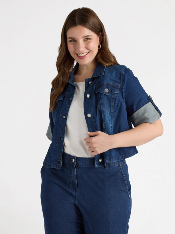 Fiorella Rubino Fiorella Rubino Giacca outdoor R498T001215N024 Blu Boxy Fit