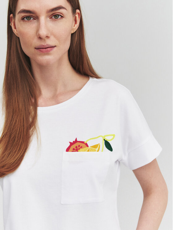 TATUUM TATUUM Tričko MONKI Biela Classic Fit