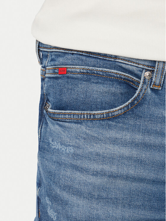 HUGO HUGO Džínsy Hugo 734 50556046 Modrá Extra Slim Fit