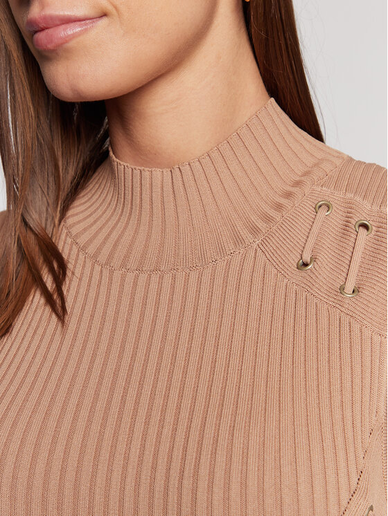 Guess Guess Kötött ruha W3RK40 Z2U00 Barna Slim Fit