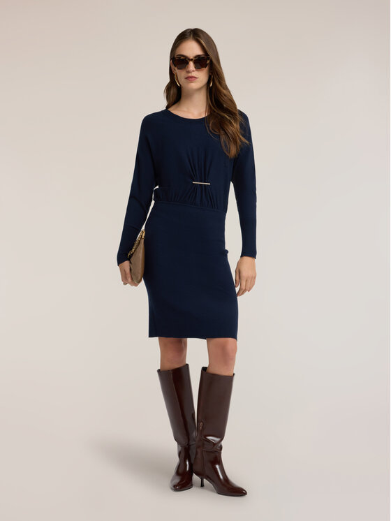 Motivi Motivi Abito da cocktail 760DW001616N034 Blu Regular Fit