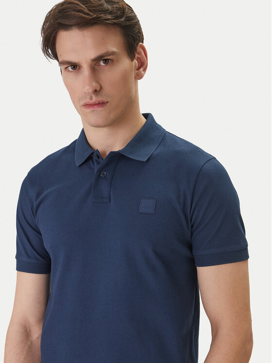 BOSS BOSS Polo majica Passenger 50507803 Mornarsko modra Slim Fit