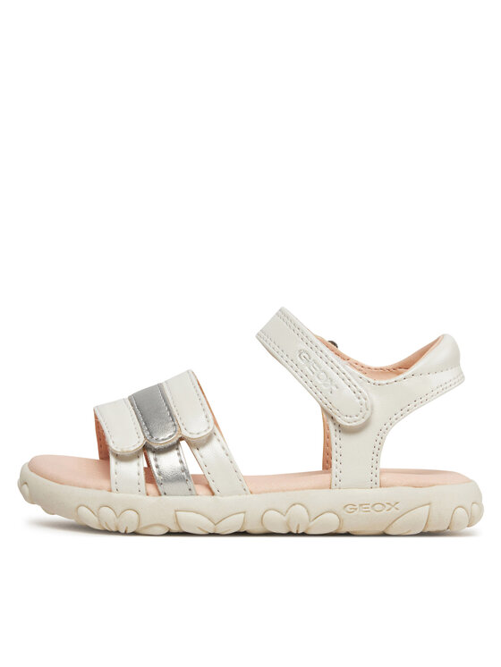 Geox Geox Sandały J Sandal Haiti Girl J458ZD 000NF C0459 M Biały
