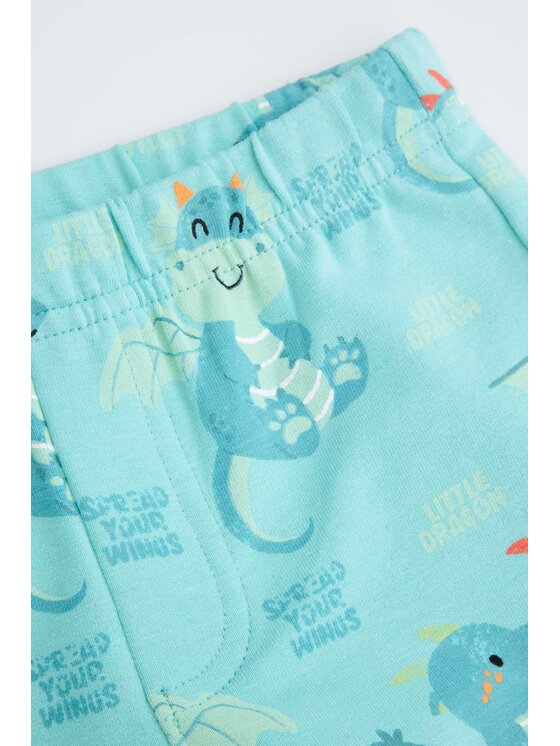 Coccodrillo Coccodrillo Spodnie dresowe WC5122701DBN-013 Turkusowy Regular Fit