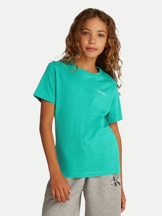 Calvin Klein Jeans Tričko IU0IU00683 Zelená Regular Fit