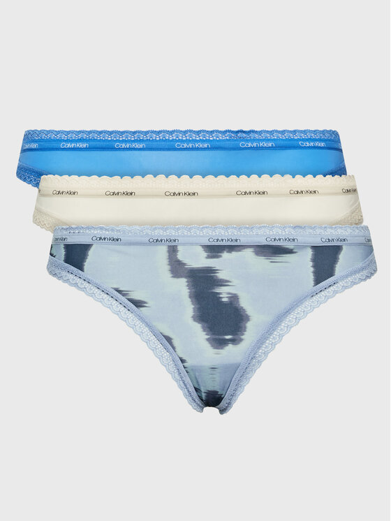 Calvin Klein Underwear 3 stringu pāru komplekts 000QD3802E Daudzkrāsains