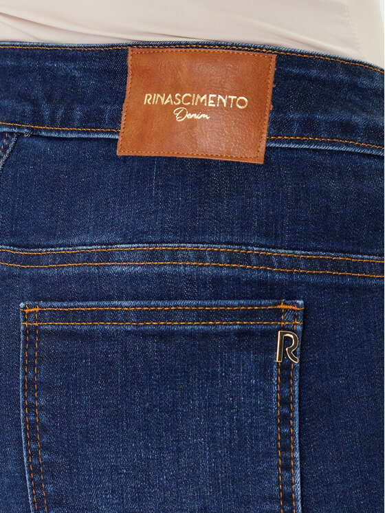 Rinascimento Rinascimento Jeansy CFC0124950003 Niebieski Flare Fit