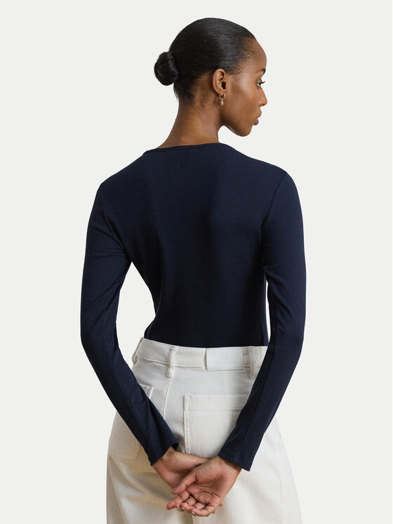 LAUREN RALPH LAUREN LAUREN RALPH LAUREN Bluzka 200680399020 Granatowy Slim Fit