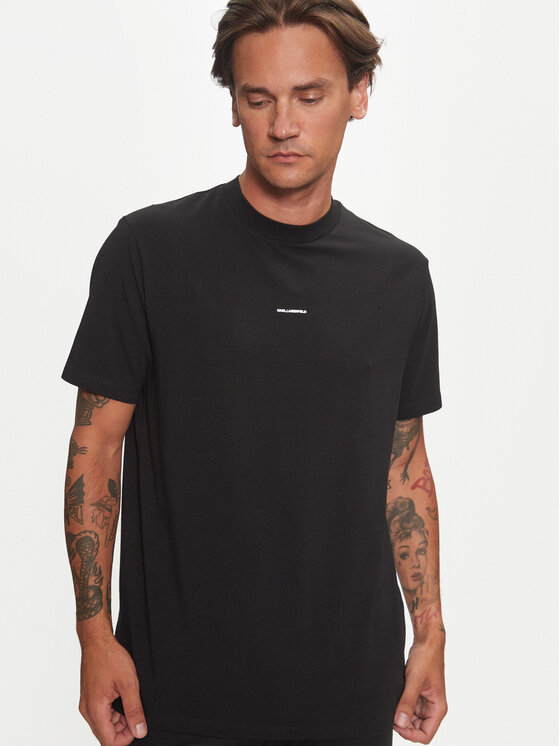 KARL LAGERFELD KARL LAGERFELD Тишърт 755053 544221 Черен Regular Fit