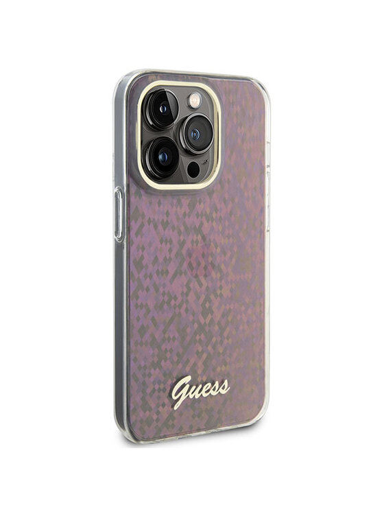 Guess Guess Etui na telefon iPhone 15 Pro Różowy