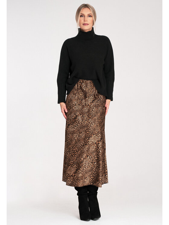FIGL FIGL Sveter M1101 Čierna Loose Fit
