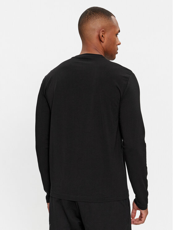 EA7 Emporio Armani EA7 Emporio Armani Longsleeve krekls 3DPT64 PJ03Z 1200 Melns Regular Fit