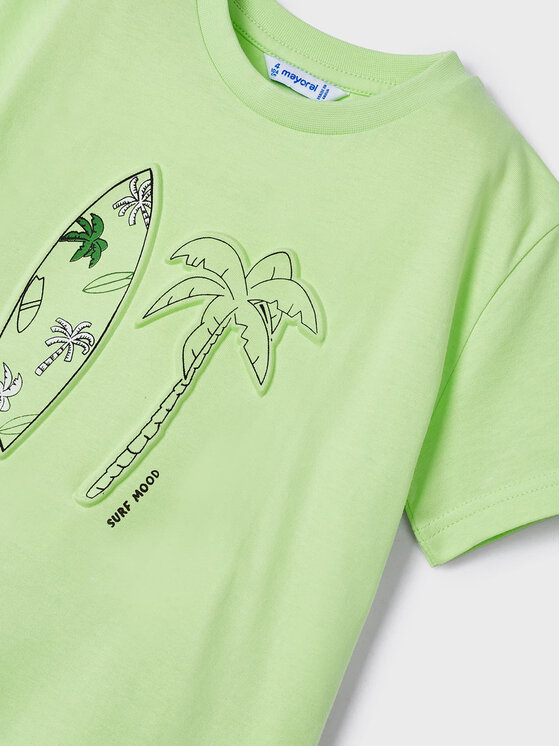 Mayoral Mayoral Тишърт 3019 Зелен Regular Fit