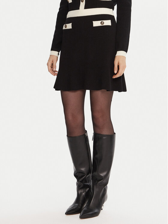 Gaudi Fustă mini 521FD73005 Negru Regular Fit