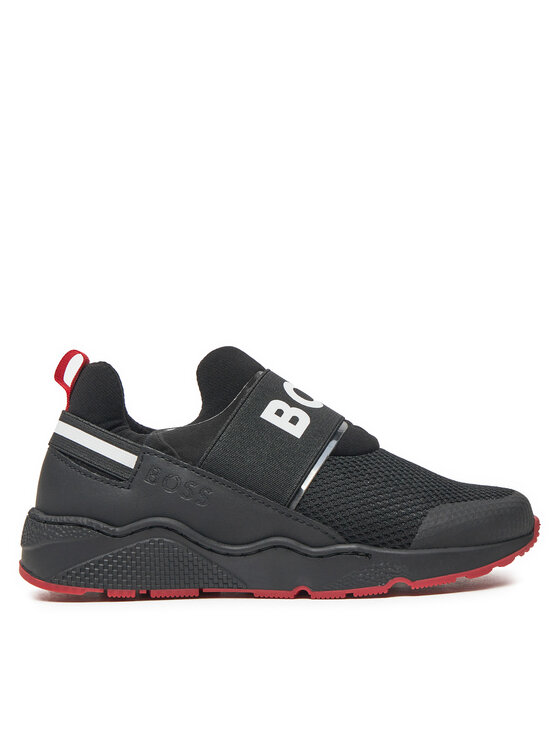 BOSS Sneakersy J51308 M Čierna