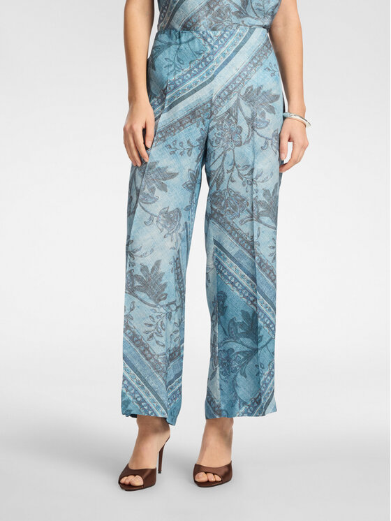 Elena Mirò Elena Mirò Pantaloni di tessuto P001P000487N001 Blu Regular Fit