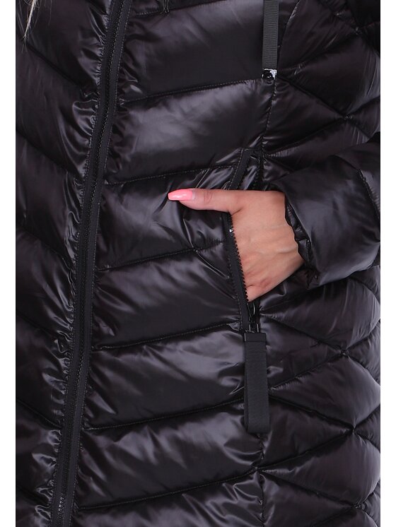 Perso Perso Dámska bunda BLH220036FF Čierna Regular Fit