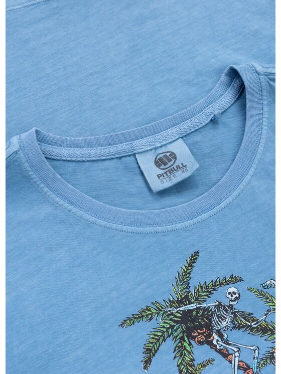 PITBULL PITBULL T-Shirt BEACHBREAK Niebieski jasny Regular Fit
