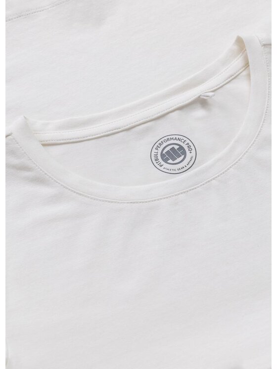 PITBULL PITBULL T-Shirt DISCOVERY LOGO Biały Regular Fit