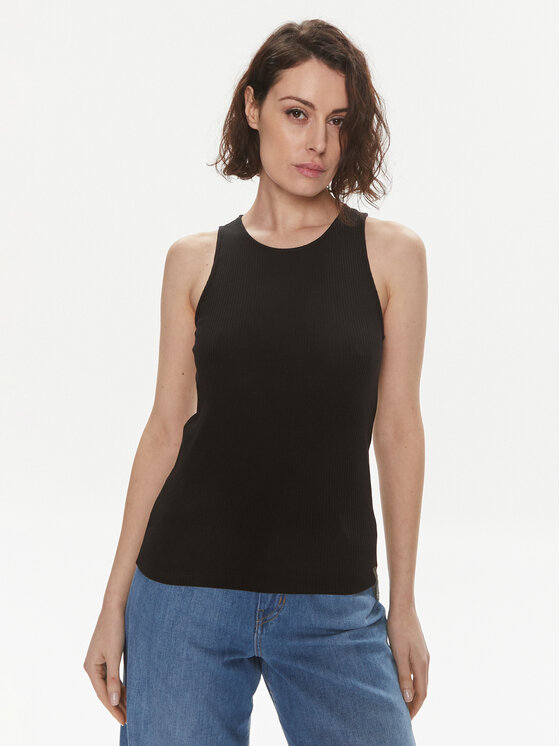 Max Mara Leisure Top Brusson 2416941038 Čierna Slim Fit