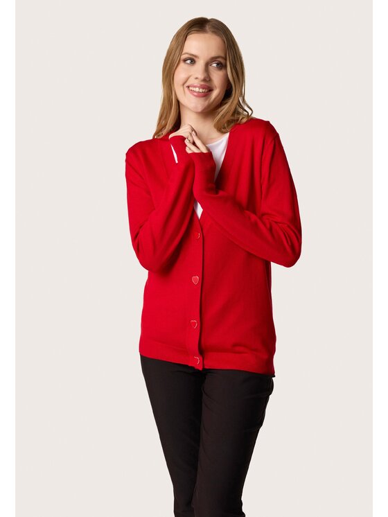 QUIOSQUE QUIOSQUE Svetr 6VF004 Červená Regular Fit