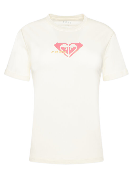 Roxy Roxy Marškinėliai Oceanregular ERJZT06078 Écru Regular Fit