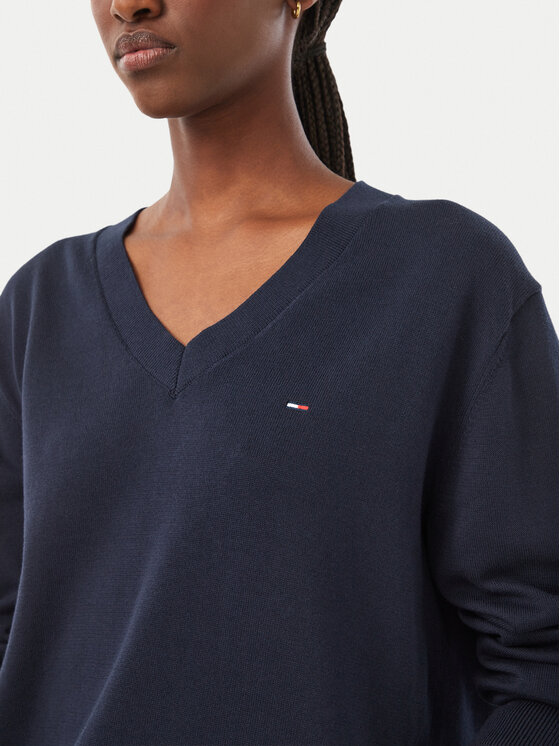 Tommy Jeans Tommy Jeans Pullover Essential DW0DW23362 Dunkelblau Regular Fit
