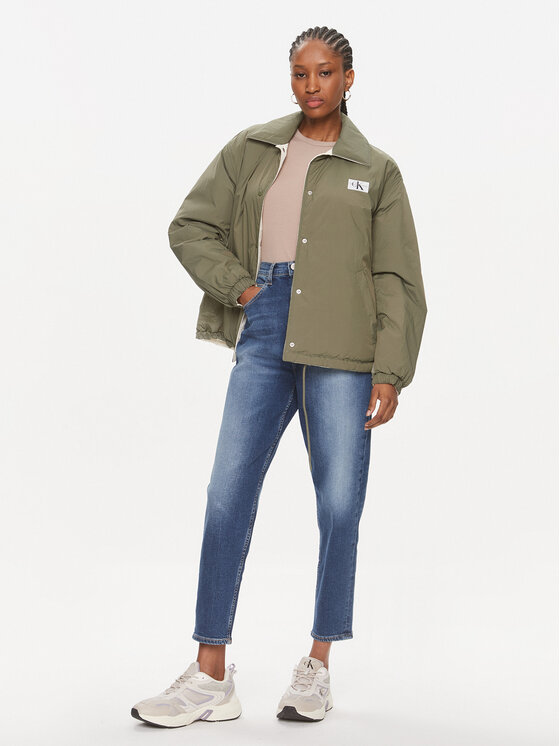 Calvin Klein Jeans Calvin Klein Jeans Prijelazna jakna Skater J20J222589 Zelena Relaxed Fit