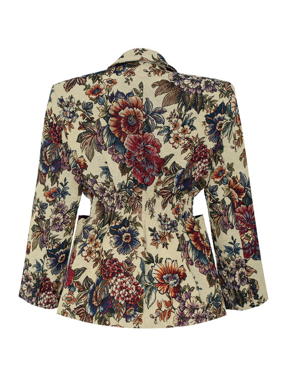 Magda Matyja Magda Matyja Marynarka GIANA BLAZER Beżowy Oversize