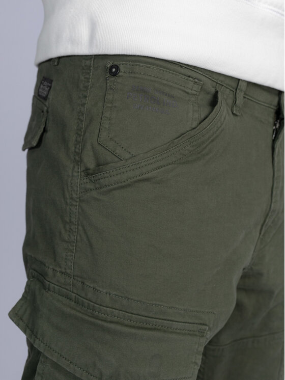 Petrol Industries Petrol Industries Pantaloni di tessuto M-3030-TRO581 Verde Slim Fit