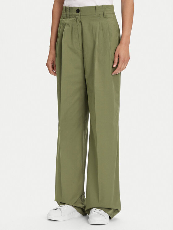 Marc O'Polo Marc O'Polo Pantaloni di tessuto 506 0341 10105 Verde Loose Fit