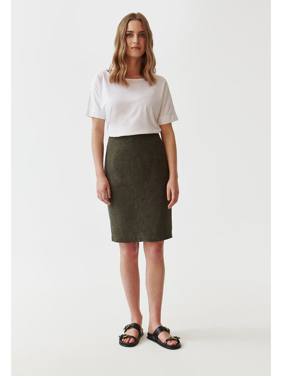 TATUUM TATUUM Midi sukně MONOLI 2 Zelená Close Fit