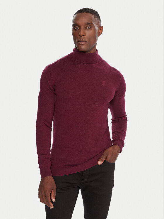 KARL LAGERFELD KARL LAGERFELD Dolcevita 655058 554399 Bordeaux Regular Fit