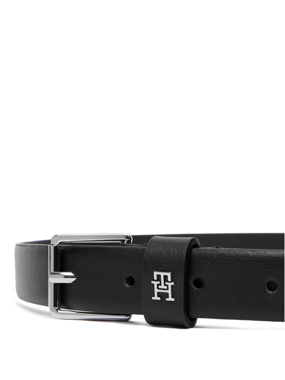 Tommy Hilfiger Tommy Hilfiger Moteriškas Diržas Th Square 2.5 Silver AW0AW18651 Juoda