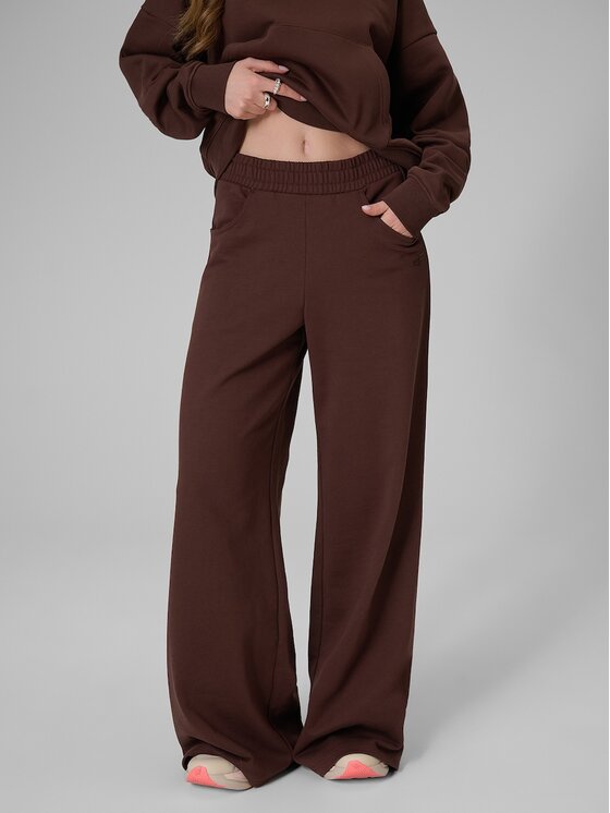 4F 4F Pantaloni da tuta 4FRSS26TTROF2011-80S Marrone Loose Fit