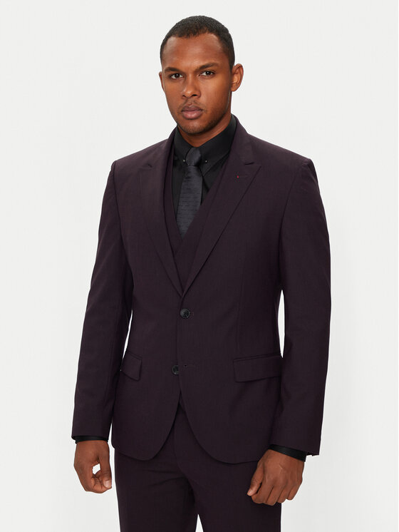 HUGO Hugo Anzug Henry/Getlin 50530119 Dunkelrot Regular Fit
