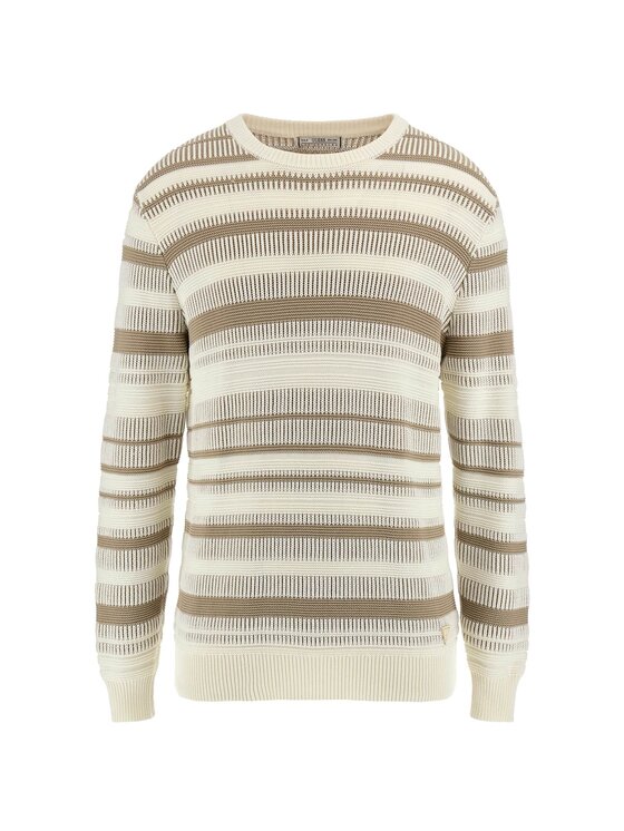 Guess Guess Sweter 173947 Beżowy Classic Fit