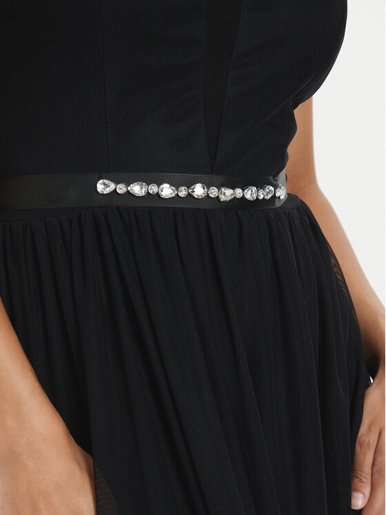 Rinascimento Rinascimento Večerní šaty CFC0120333003 Černá Regular Fit