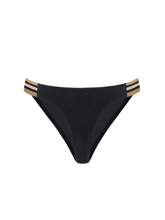 Miss Lou Miss Lou Bikini pezzo sotto D-AB1-CZ Nero