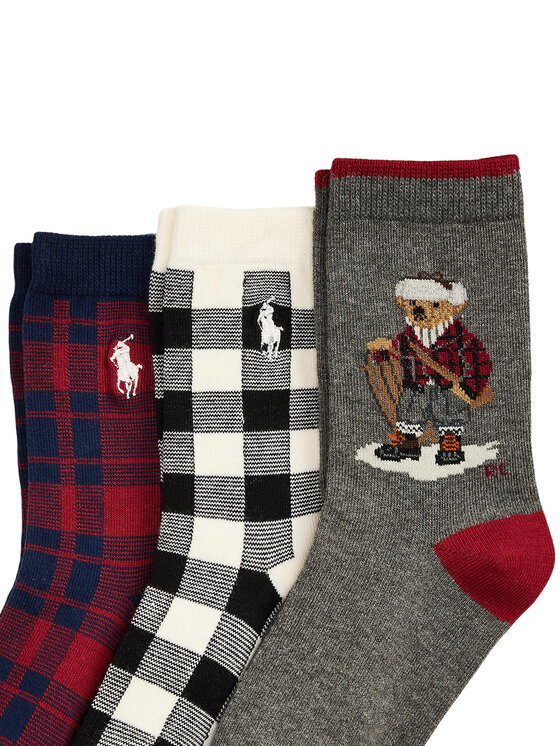 Polo Ralph Lauren Polo Ralph Lauren 3er-Set hohe Kindersocken 442P03158001 Bunt
