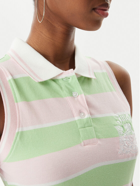 Juicy Couture Juicy Couture Poletna obleka Juicy Peplum JCGED126016 Zelena Regular Fit