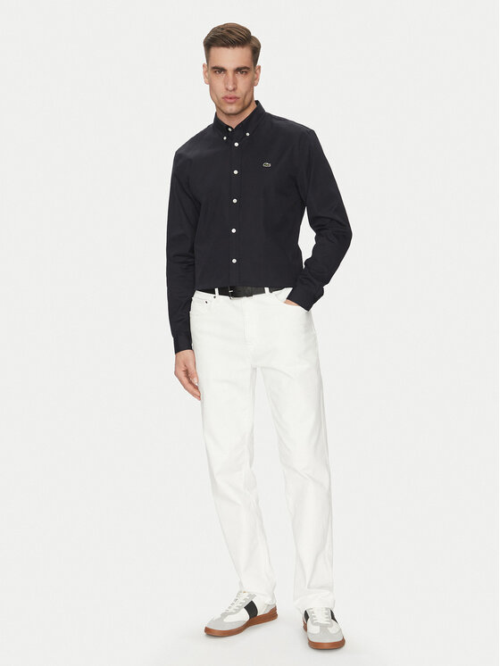 Lacoste Lacoste Cămașă CH2933 Negru Regular Fit