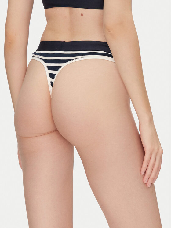 Tommy Hilfiger Tommy Hilfiger Kalhotky string UW0UW04796 Tmavomodrá