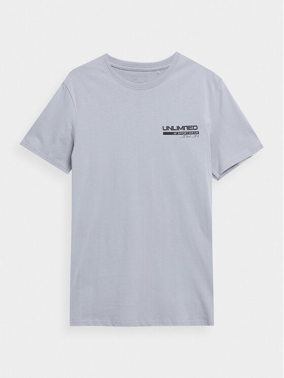 4F 4F T-krekls 4FSS23TTSHM307 Pelēks Regular Fit
