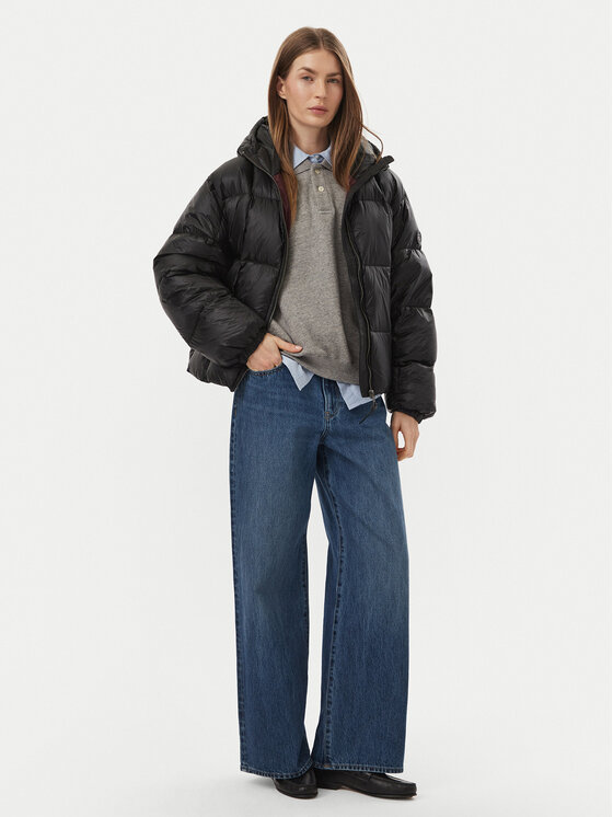 Tommy Hilfiger Tommy Hilfiger Kurtka puchowa WW0WW51517 Czarny Relaxed Fit