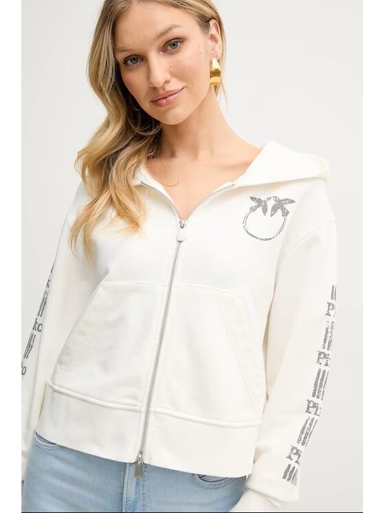 PINKO PINKO Felpa 88839 Bianco Regular Fit