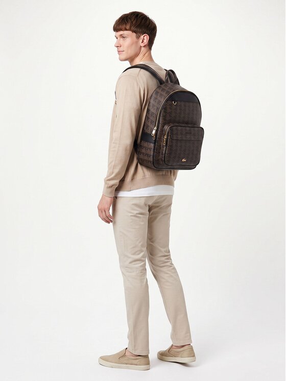 Lacoste Lacoste Plecak 334968 Brązowy