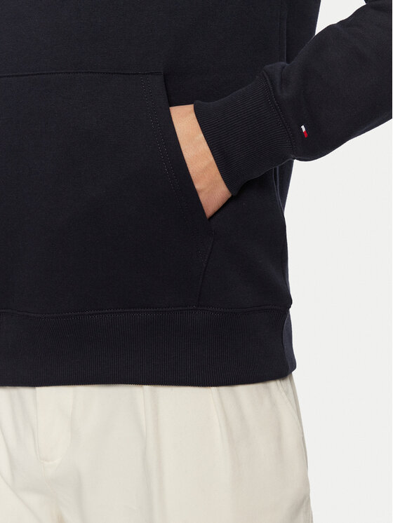 Tommy Hilfiger Tommy Hilfiger Bluza MW0MW39050 Granatowy Regular Fit