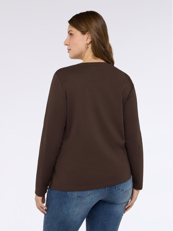 Fiorella Rubino Fiorella Rubino Bluzka G099L008776N022 Brązowy Regular Fit