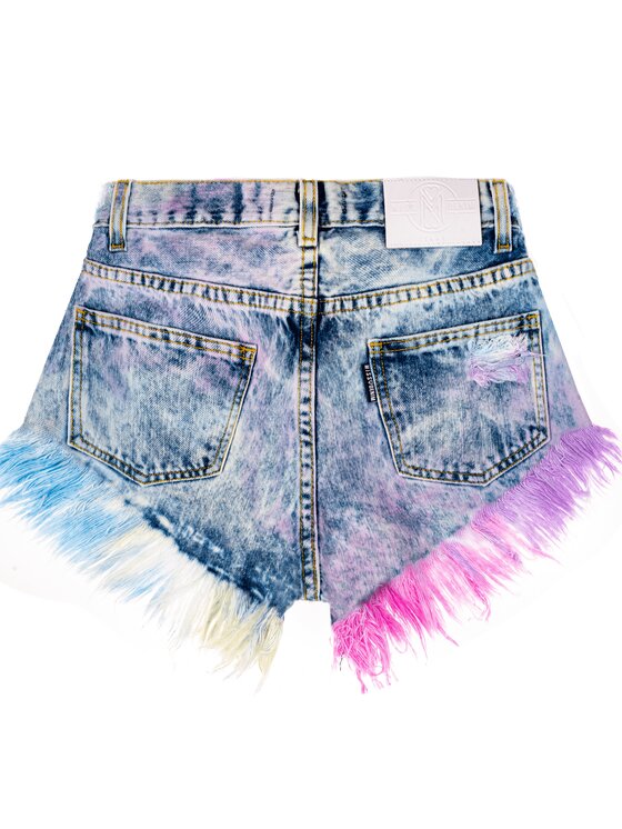 MissDenim MissDenim Szorty jeansowe High Waist Kolorowy Regular Fit